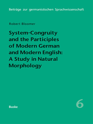 cover image of System-Congruity and the Participles of Modern German and Modern English